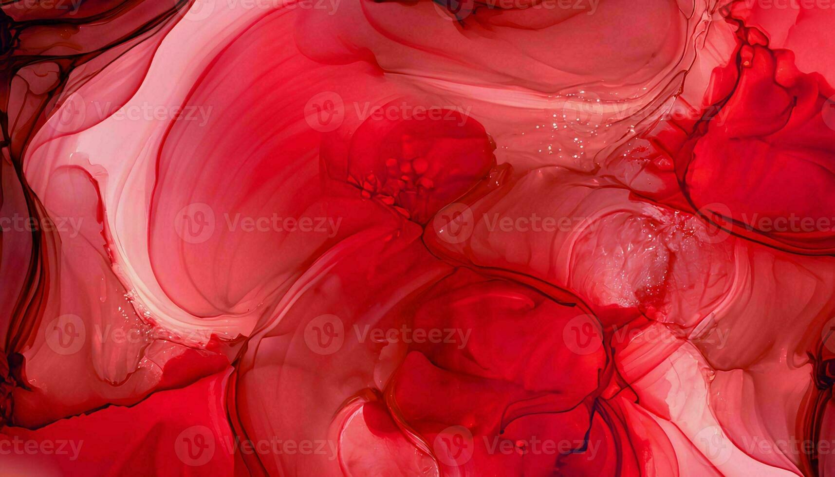 généré par ai, abstrait Contexte de acrylique peindre dans rouge et rose tons. liquide marbre texture. photo