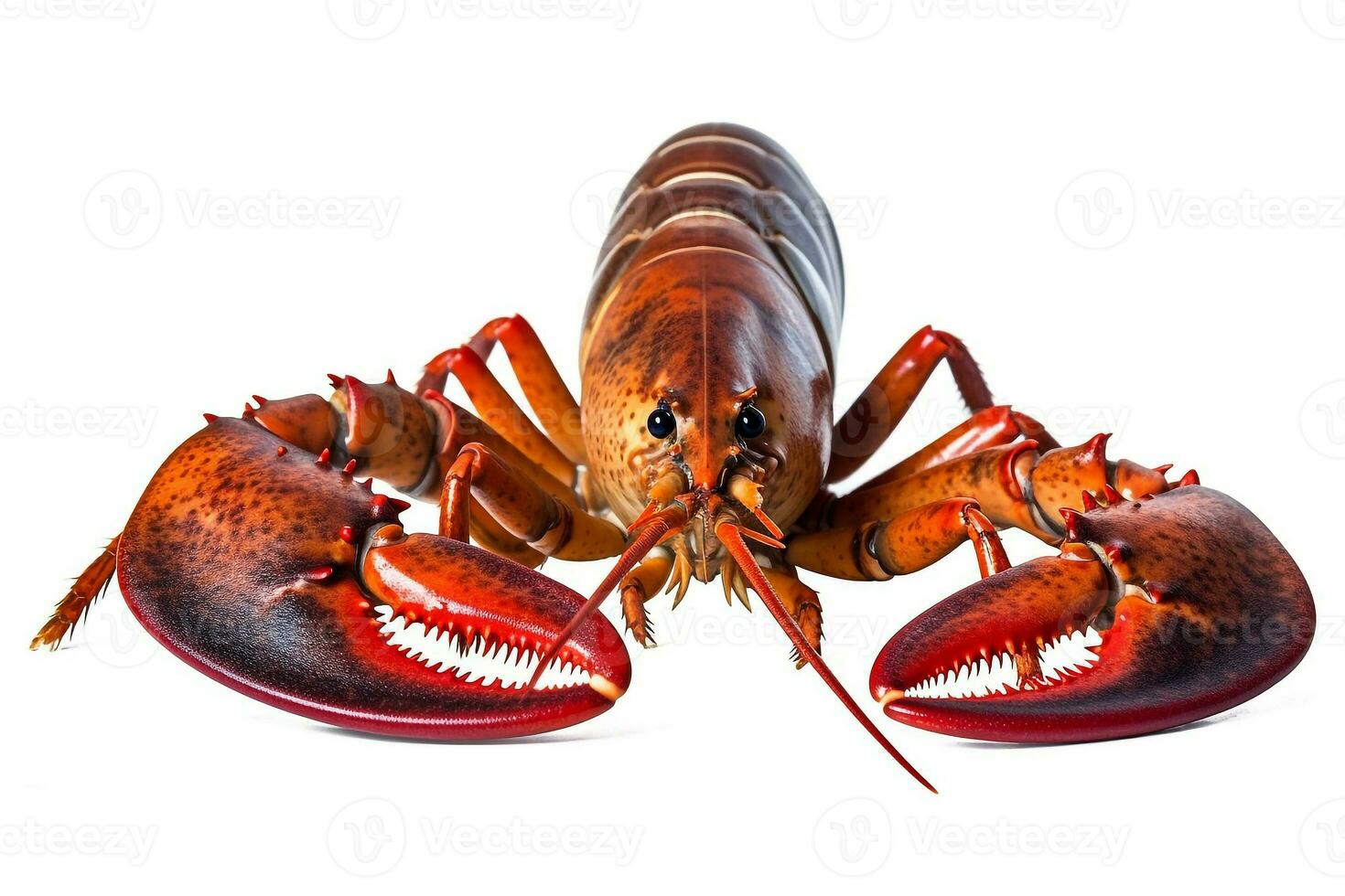 Homard isolé sur blanc arrière-plan.génératif ai. photo