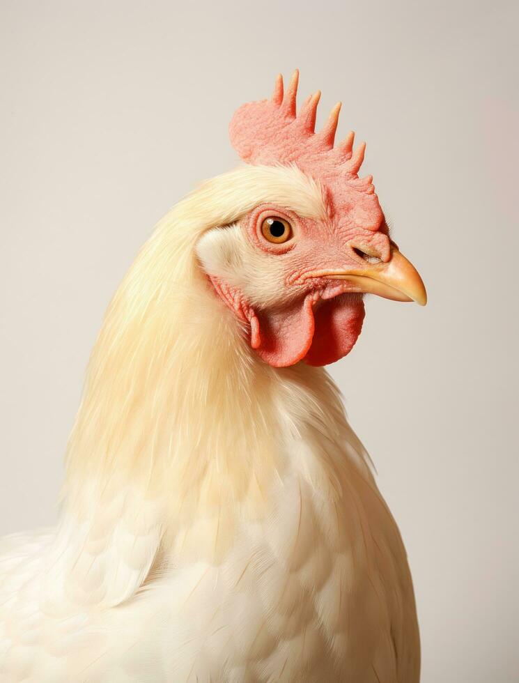 gros poulet oiseau isolé photo