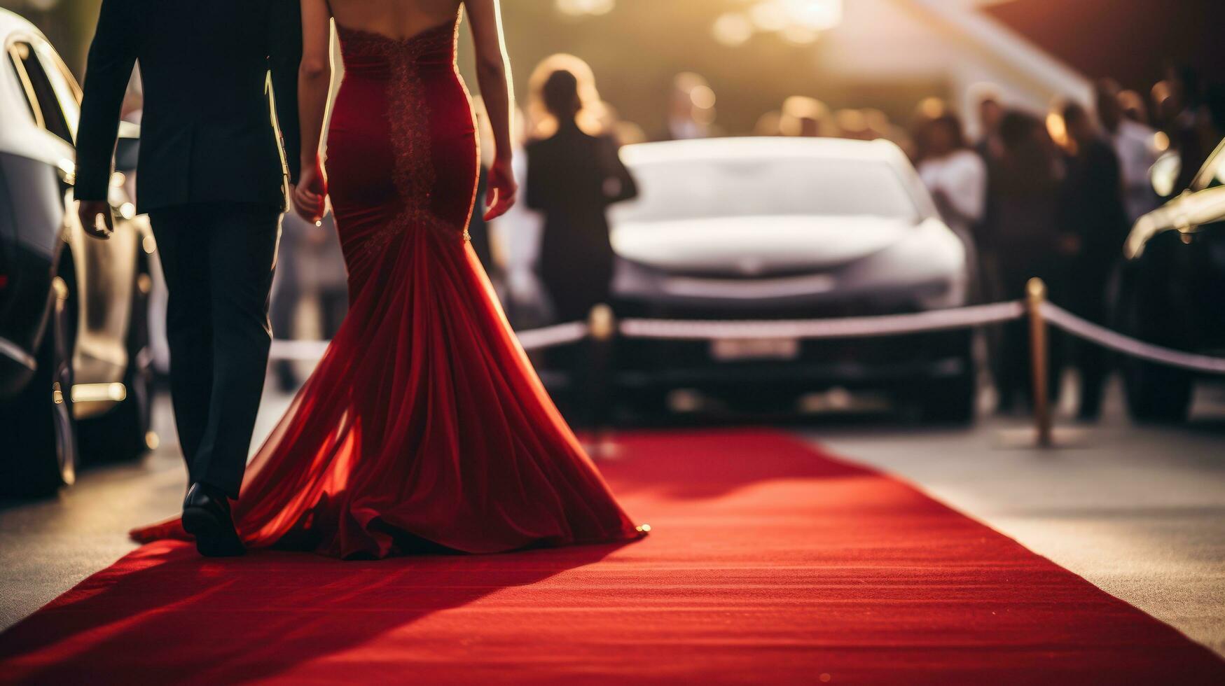 célébrités en arrivant avec limousine en marchant rouge tapis photo