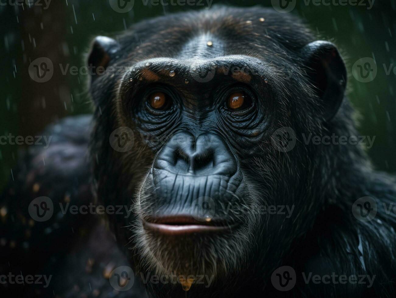 singe singe portrait établi avec génératif ai La technologie photo