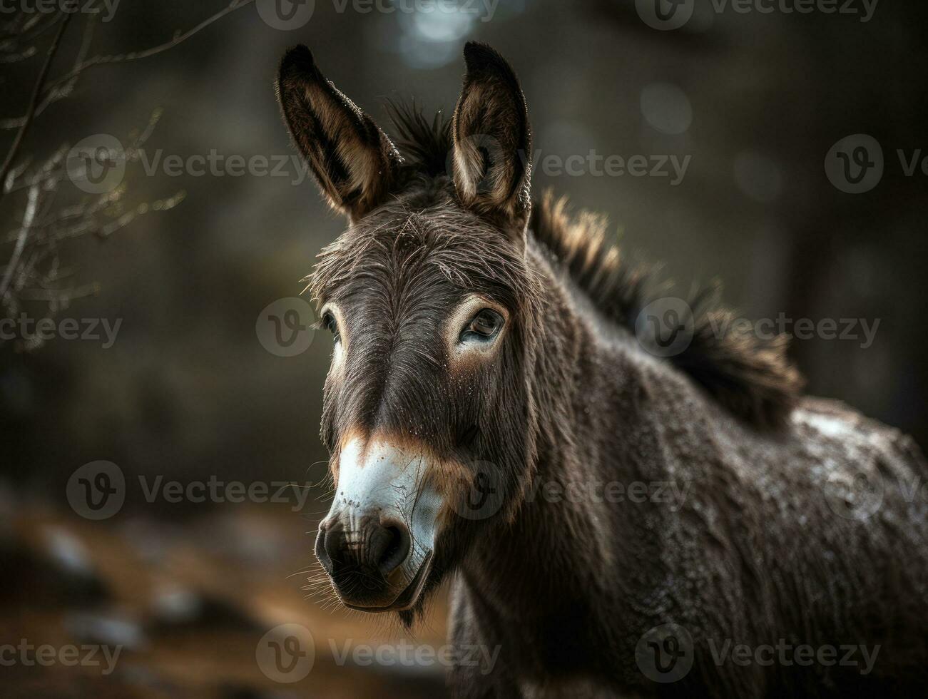 mule portrait établi avec génératif ai La technologie photo