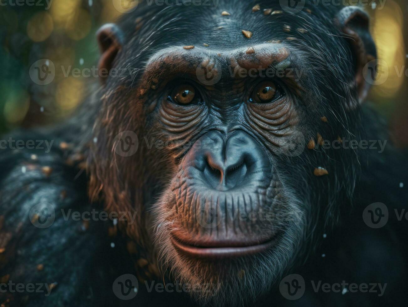 singe singe portrait établi avec génératif ai La technologie photo