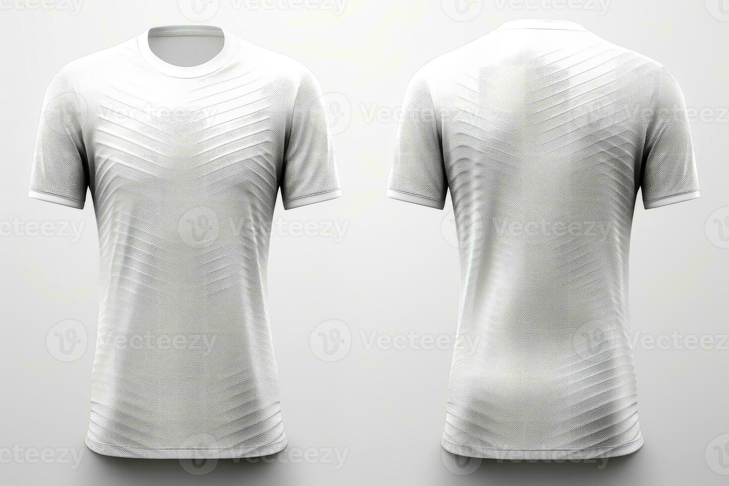 maquette des sports Football équipe uniformes blanc chemise, génératif ai illustration photo