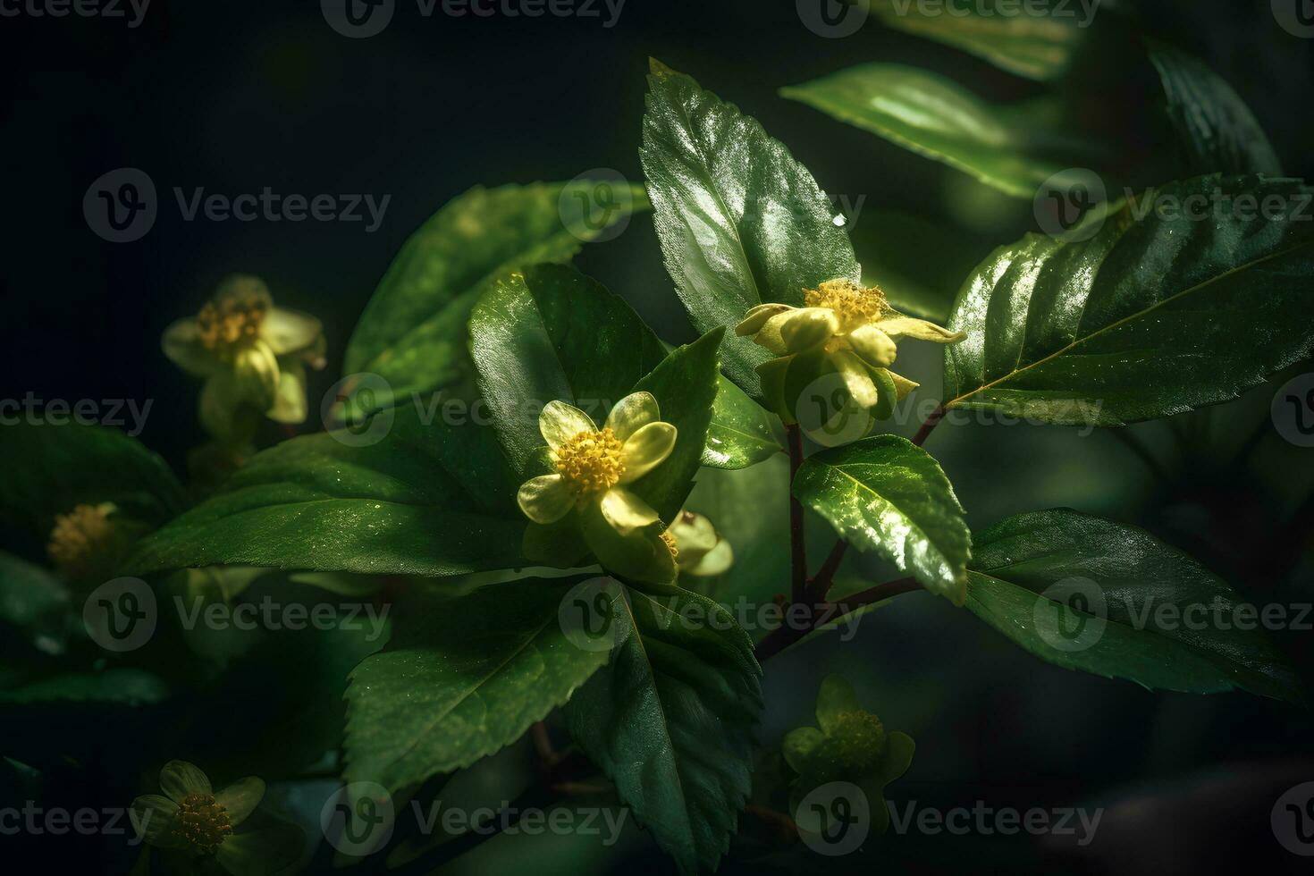 macro image de une rare plante. neural réseau ai généré photo