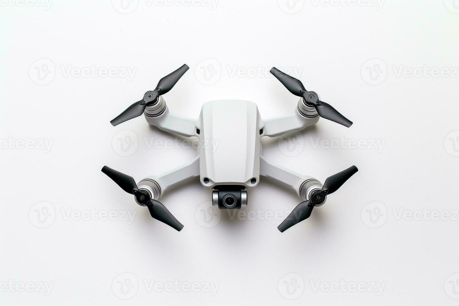 une drone sur blanc Contexte génératif ai photo