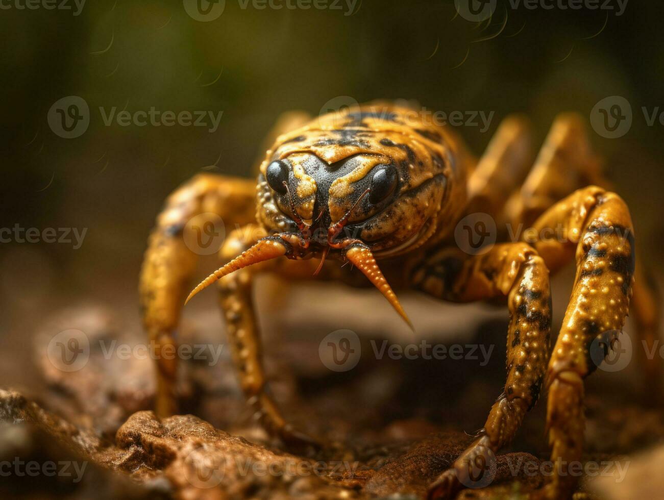 Scorpion portrait établi avec génératif ai La technologie photo