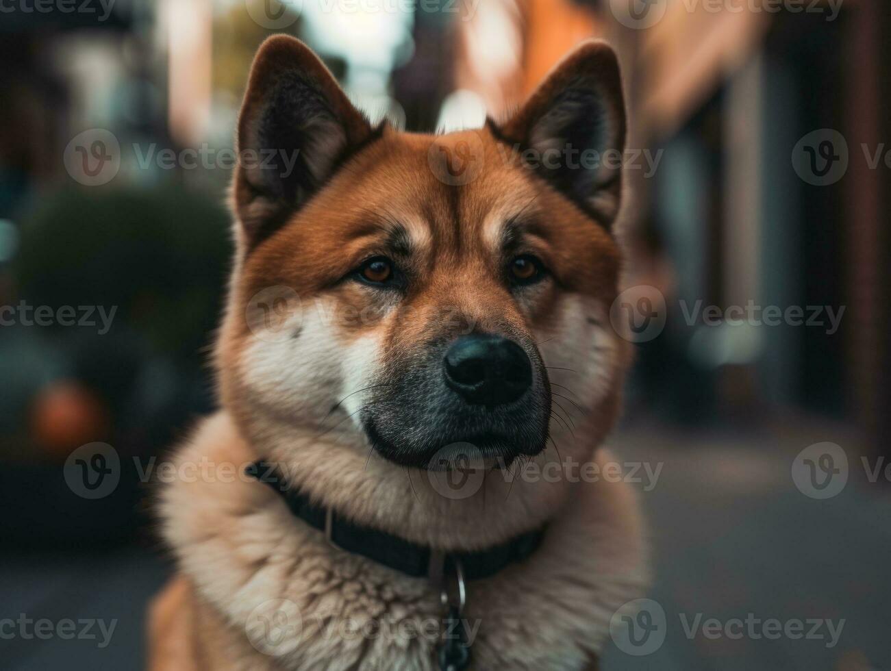 akita chien établi avec génératif ai La technologie photo