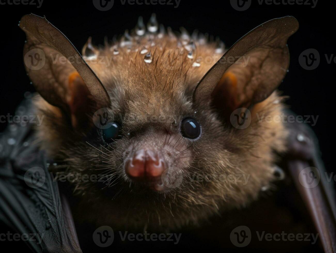 chauve souris portrait établi avec génératif ai La technologie photo