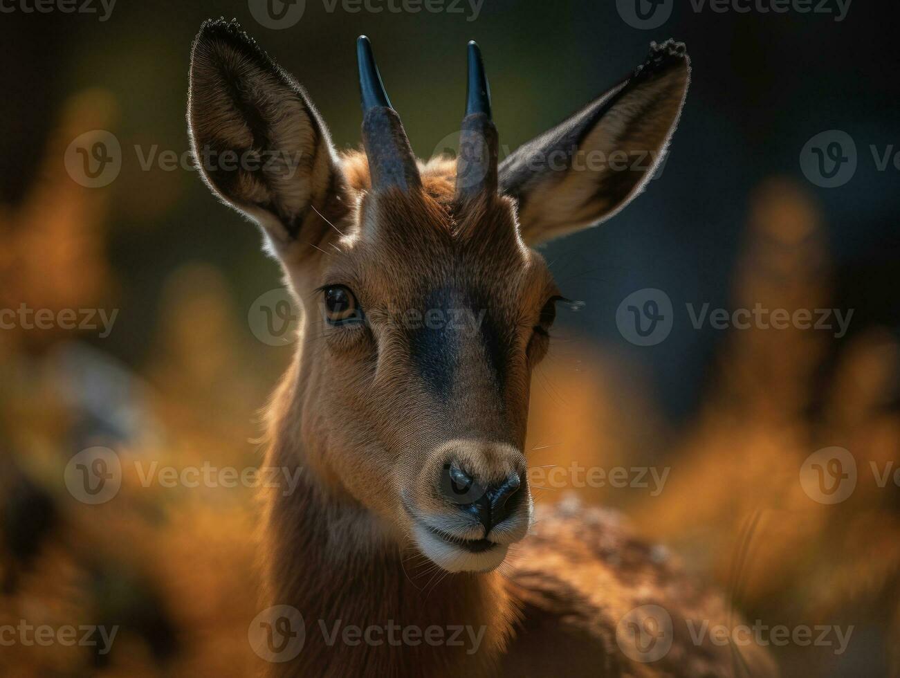 chamois portrait établi avec génératif ai La technologie photo