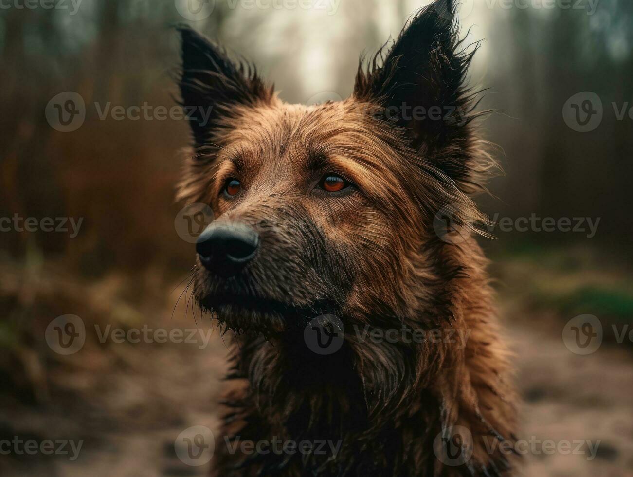 Belge laekenois chien établi avec génératif ai La technologie photo