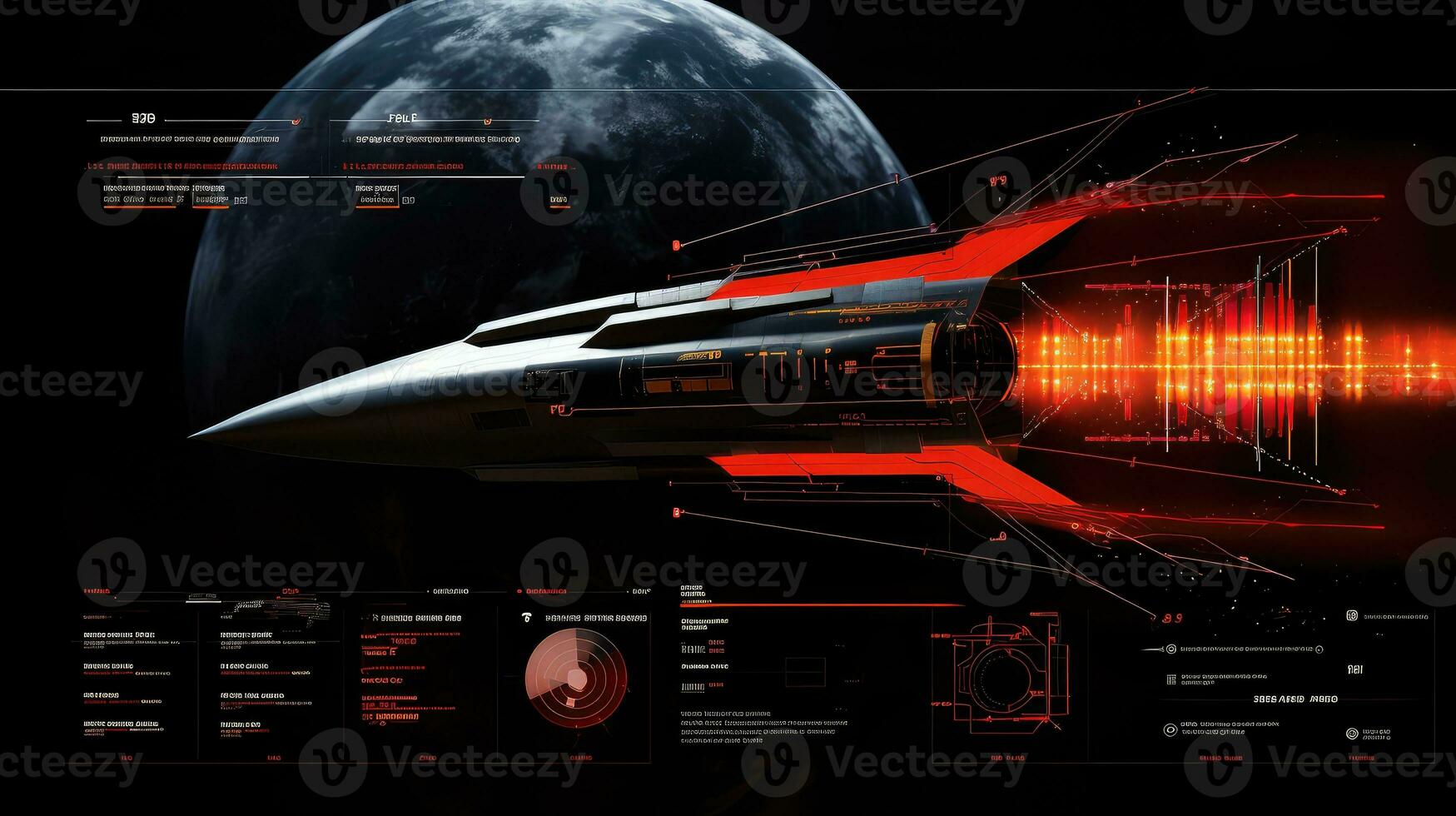 véhicule hypersonique missiles conception ai généré photo