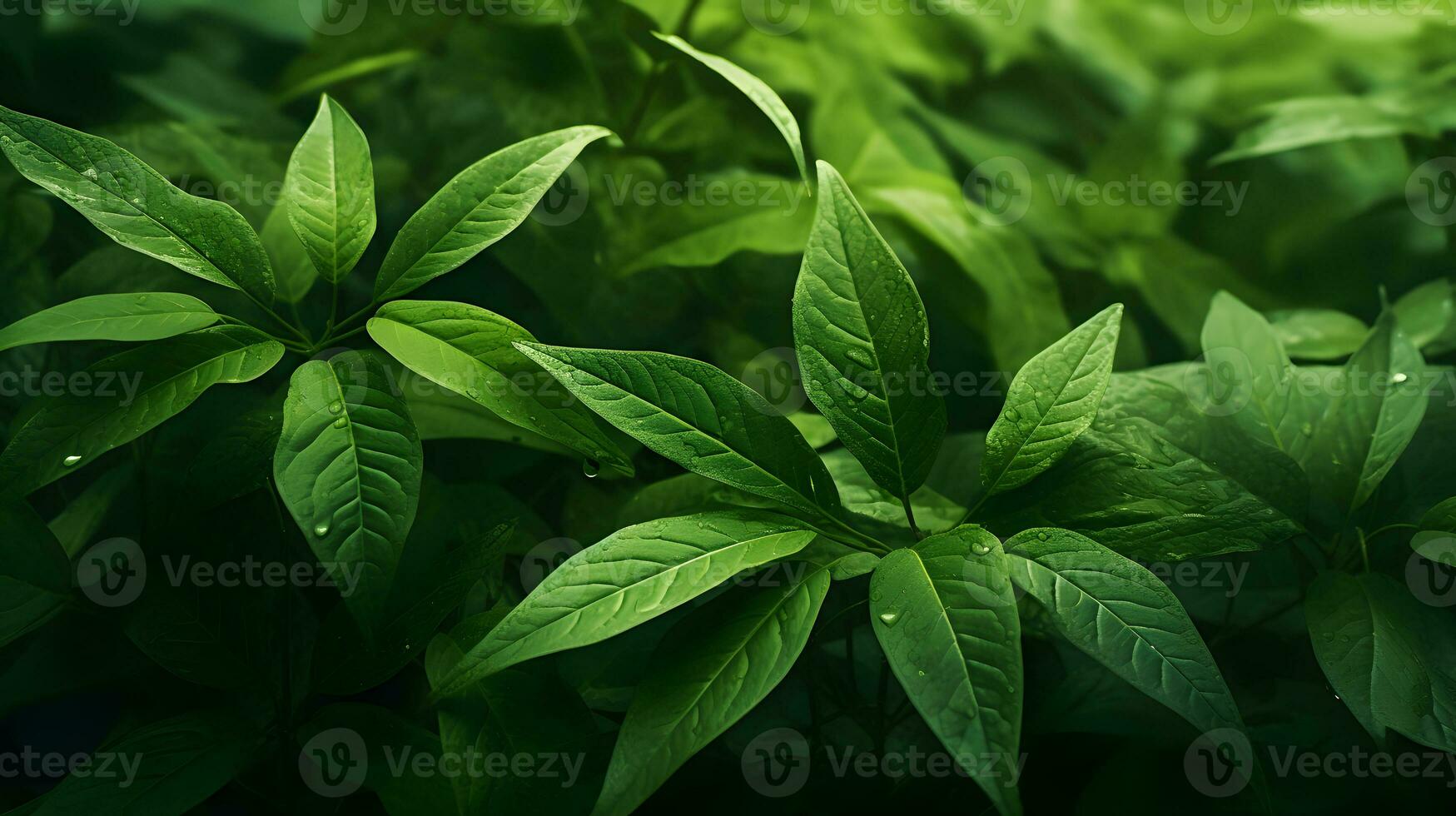 vif vert feuille détails - généré ai la photographie photo