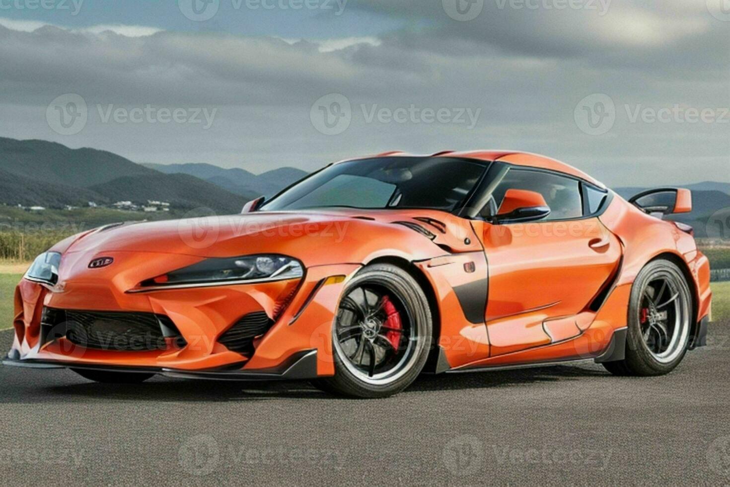 sport voiture Toyota supra jdm. génératif ai pro photo