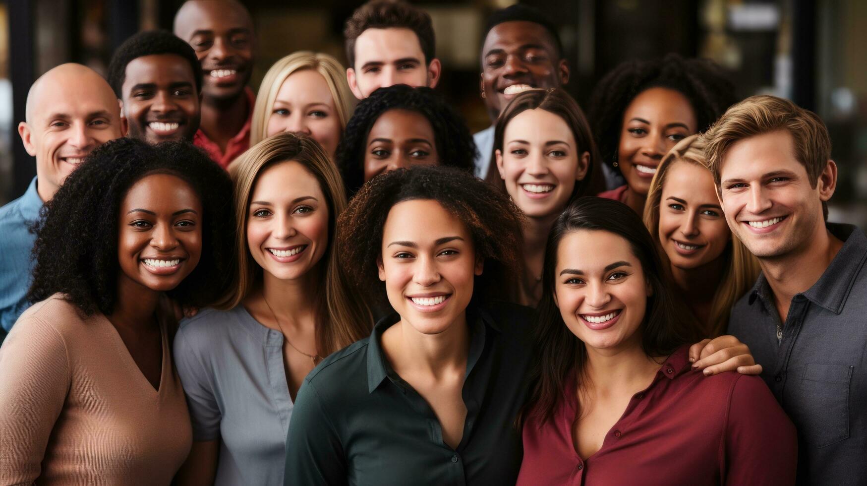 la diversité - gens de tout les courses et genre ensemble photo