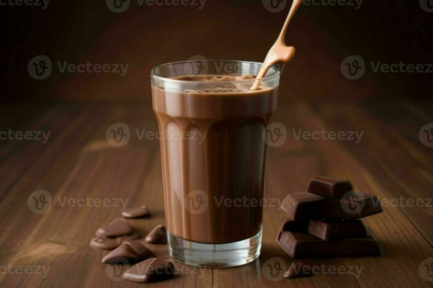 Chocolat lait. ai génératif pro photo