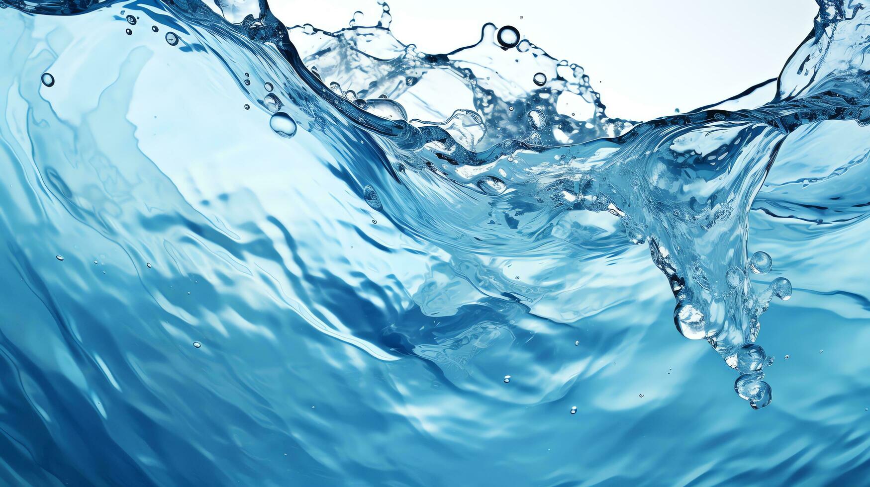 l'eau éclaboussure dans le bassin produire ai photo