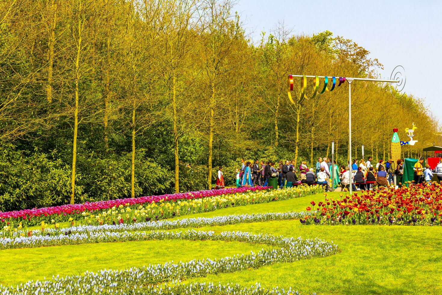 lisse Sud Hollande Pays-Bas 2014 coloré fleurs tulipes jonquilles dans Keukenhof parc lisse Hollande Pays-Bas. photo
