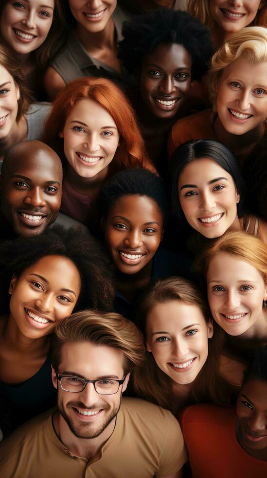 la diversité - gens de tout les courses et genre ensemble photo