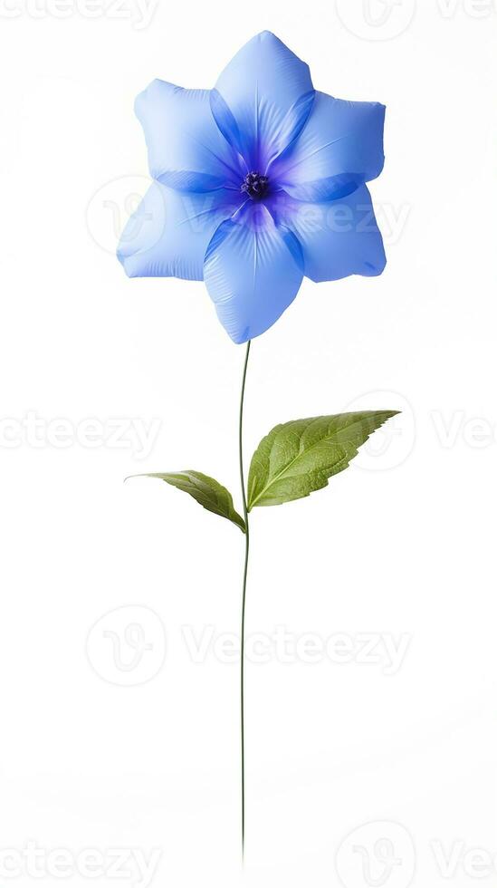 photo de magnifique ballon fleur isolé sur blanc Contexte. génératif ai