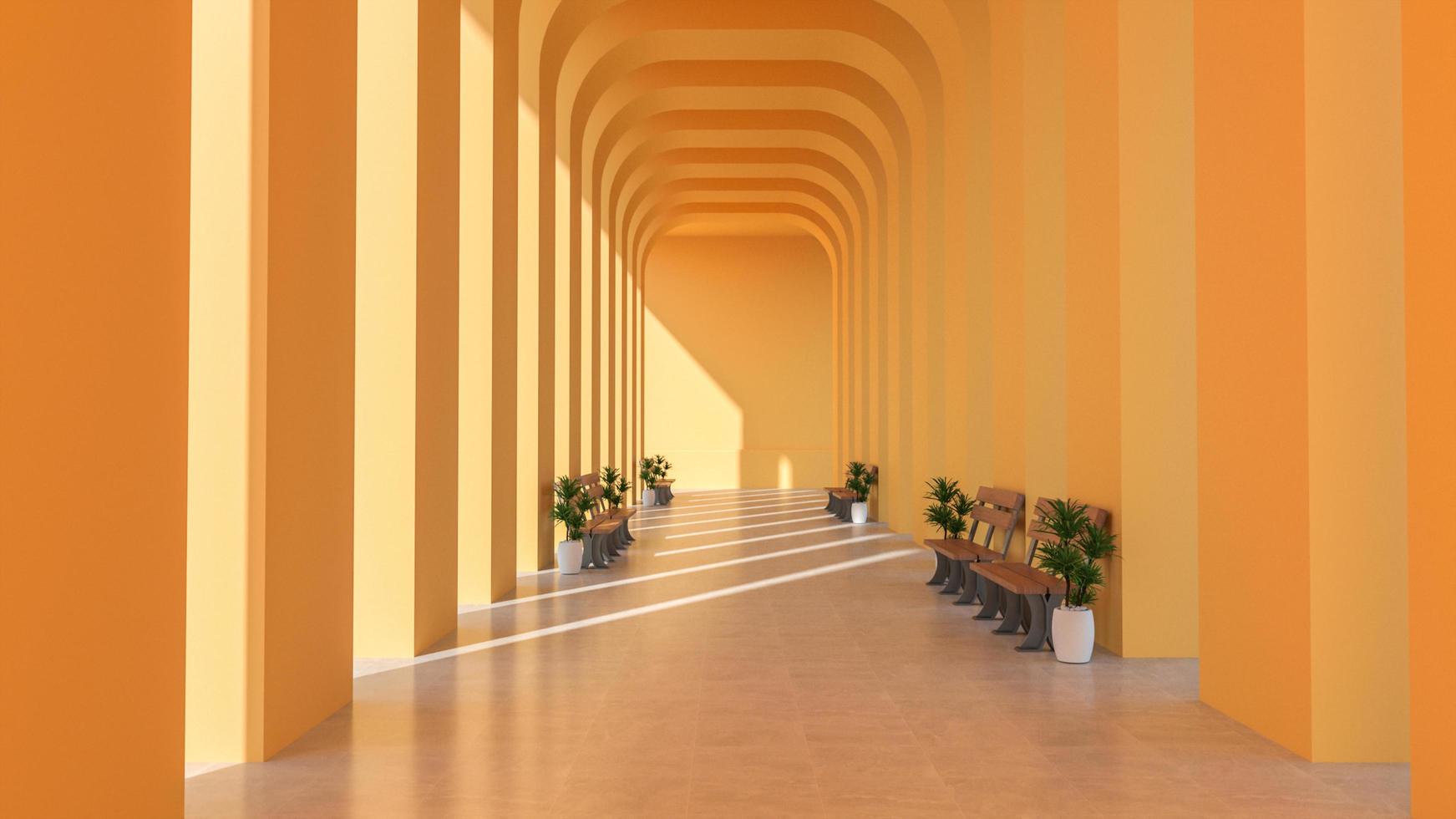 couloir du matin les orange photo