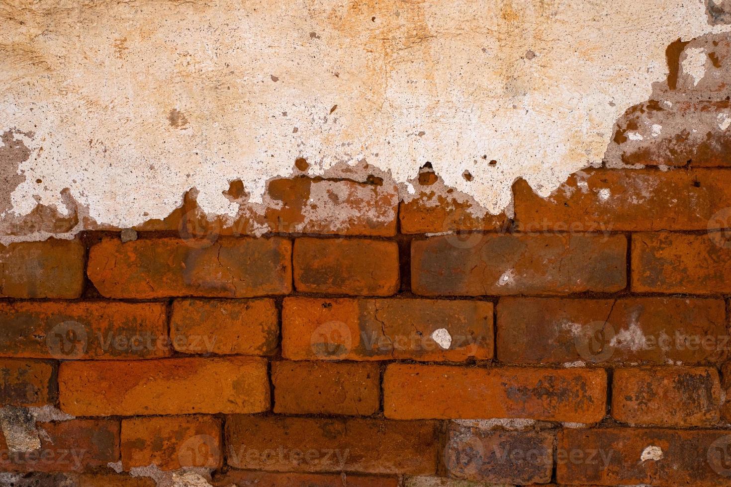 Vieux mur de briques grungy fond texture béton photo