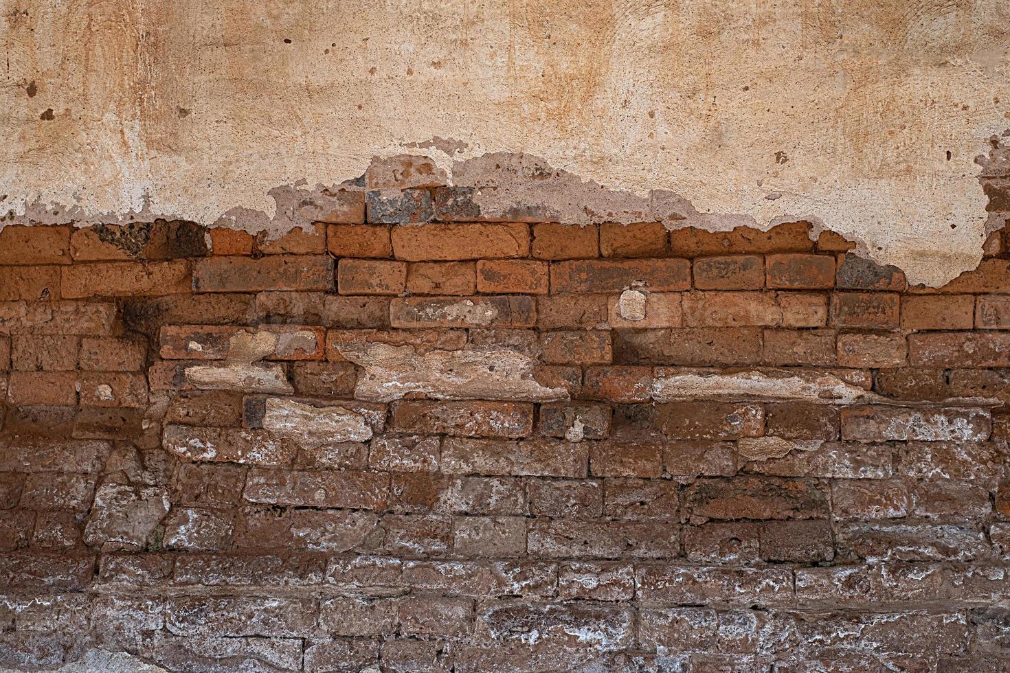 Vieux mur de briques grungy fond texture béton photo