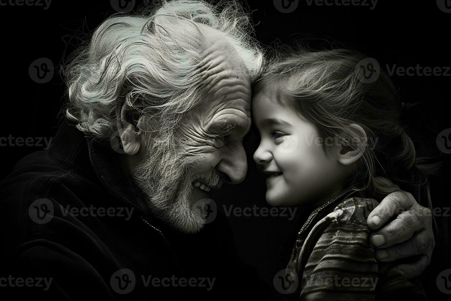 le proche émotif liaison entre grands-parents et leur petits enfants photo