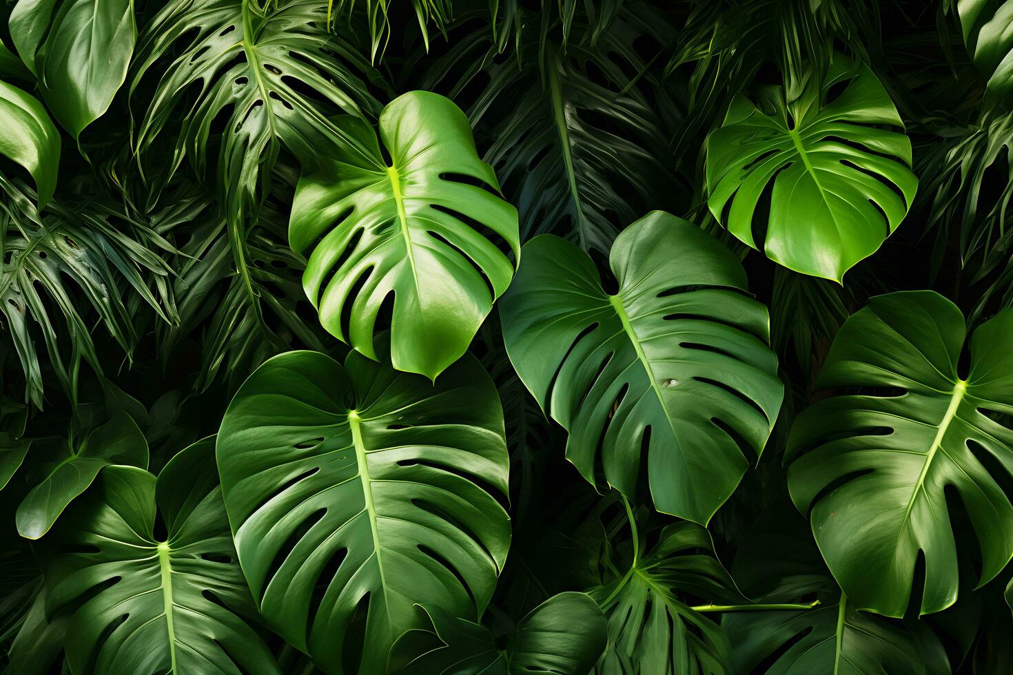 image de le luxuriant et exotique beauté de monstera les plantes photo