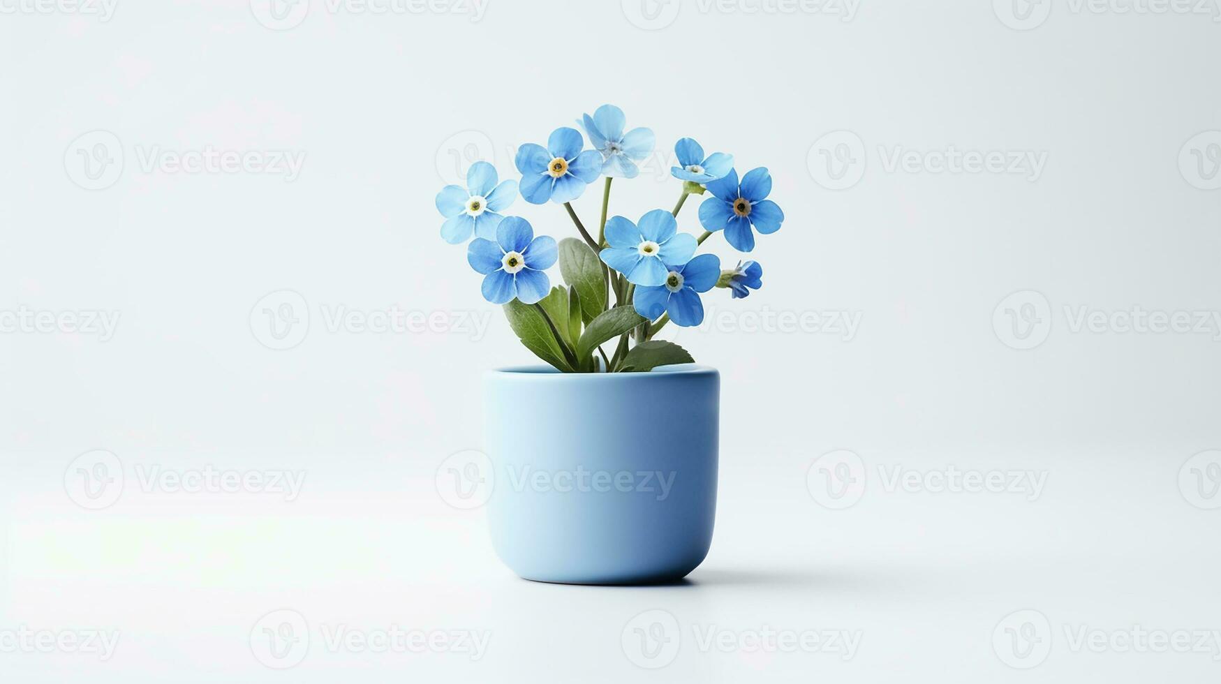 photo de Fontaine herbe fleur dans pot isolé sur blanc Contexte. génératif ai