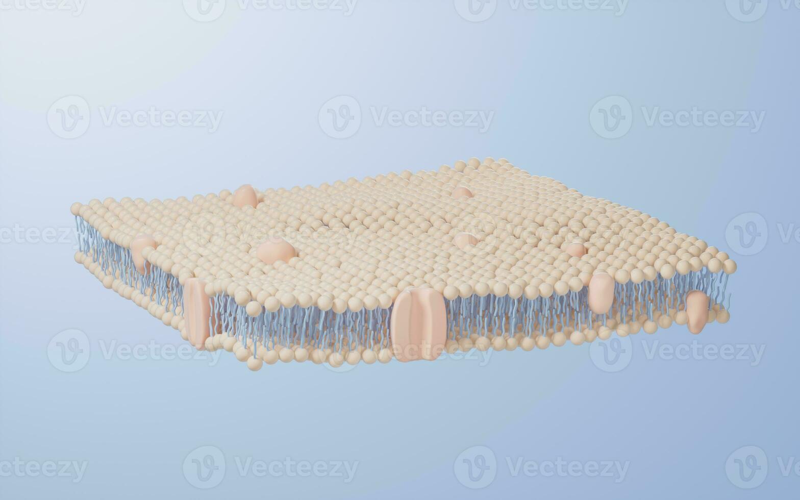 cellule membrane structure arrière-plan, 3d le rendu. photo