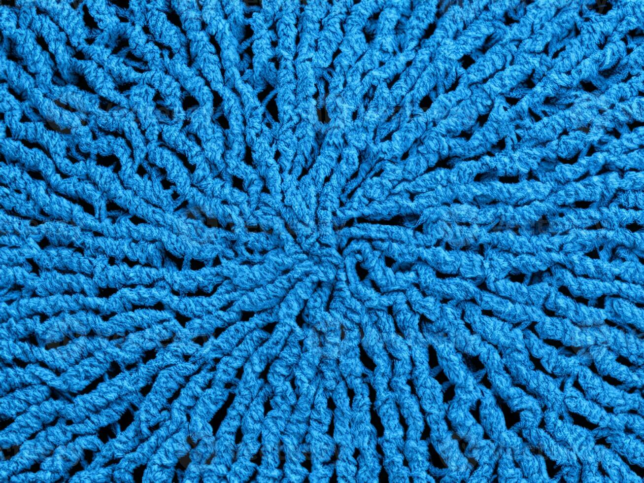 bleu tricoté Contexte texture avec copie - endroit photo