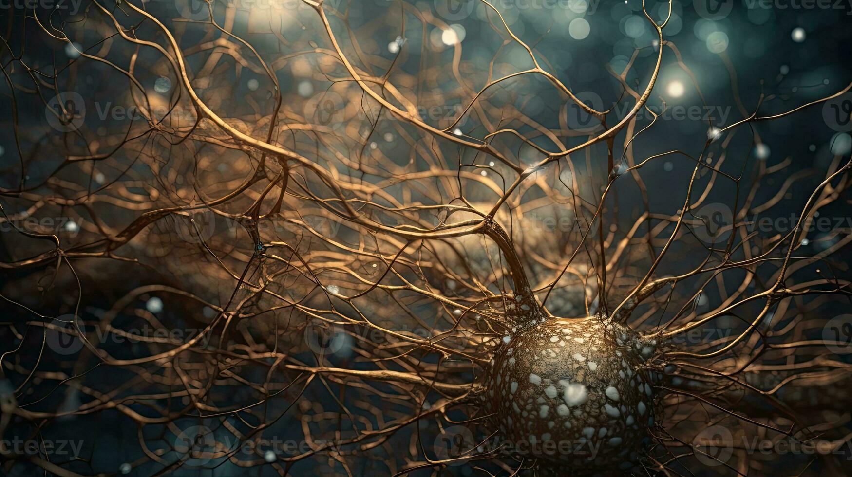 surréaliste rêver les neurones une fermer représentation à l'intérieur le cerveau photo