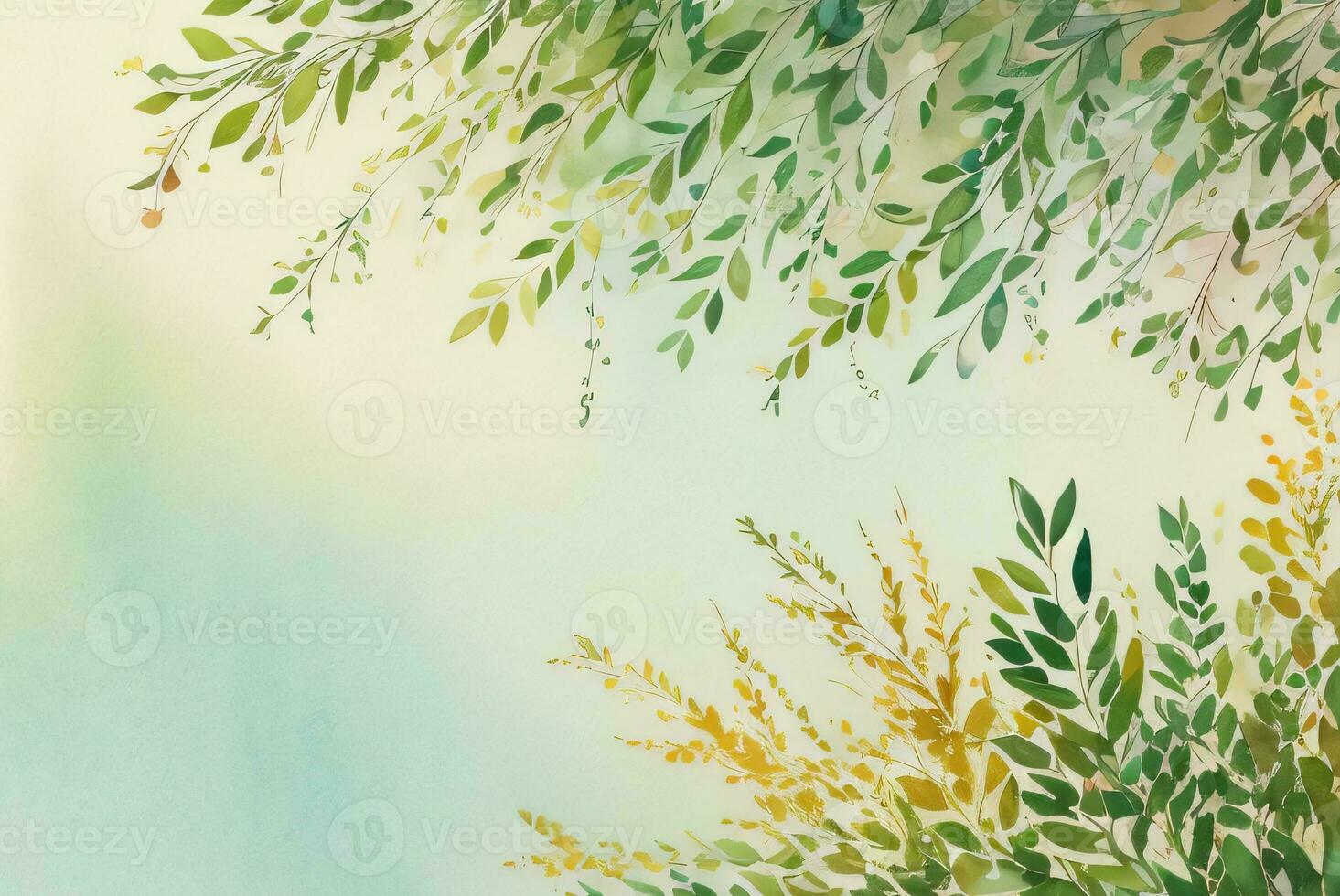 luxe aquarelle eucalyptus Contexte photo