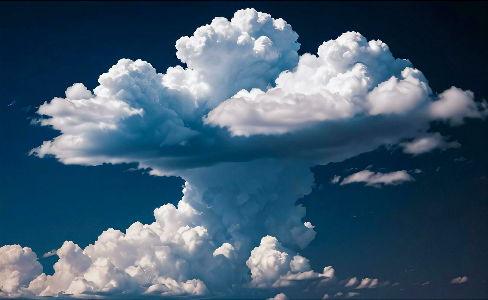 le photo de le duveteux des nuages Contexte fond d'écran