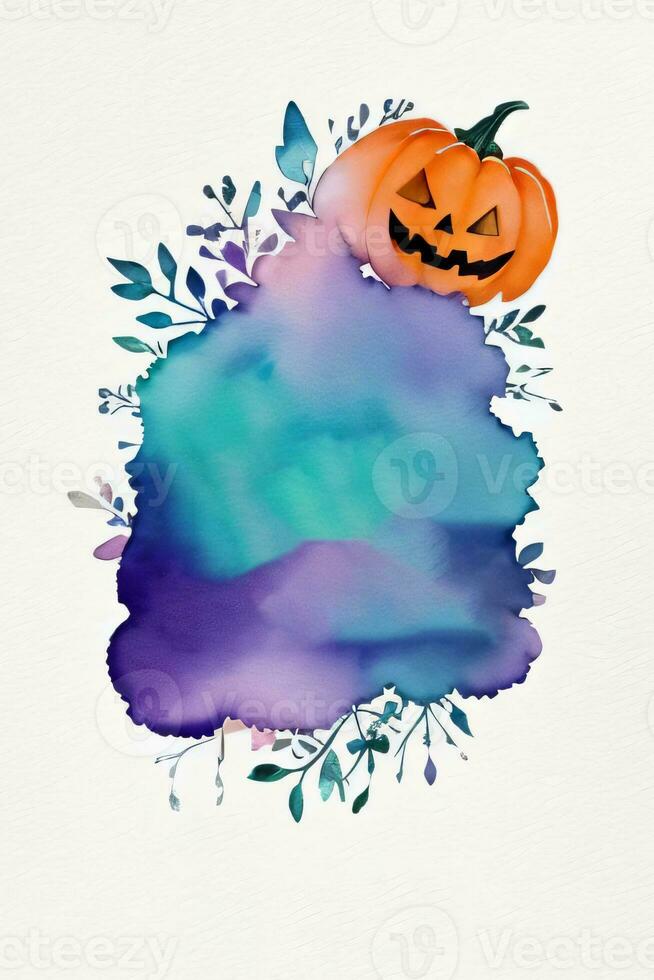 Halloween aquarelle Contexte photo