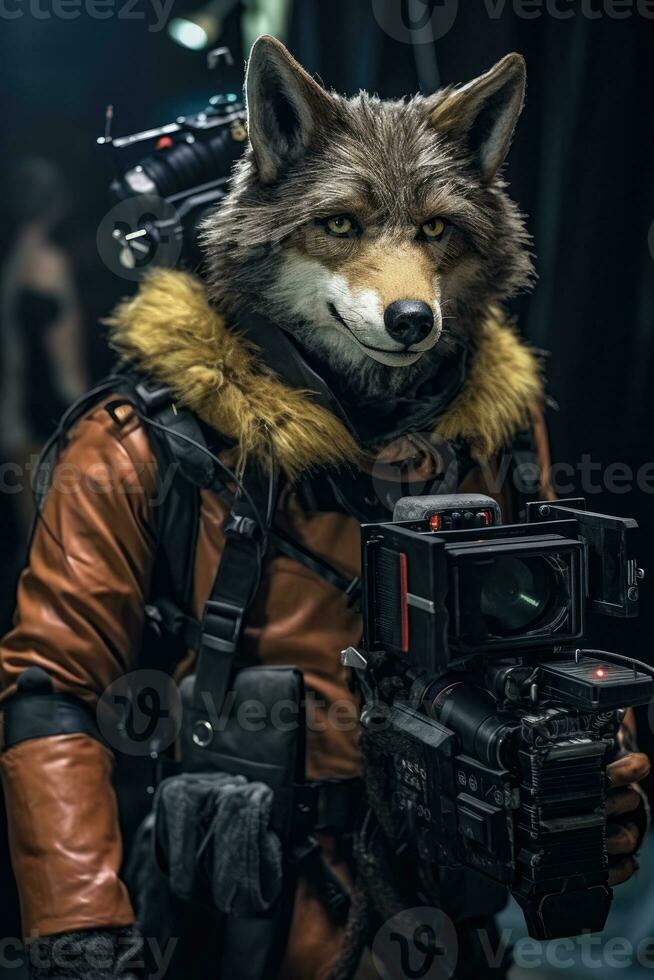 Loup rauque chien cinéma opérateur stabilcam vidéaste coulisses la photographie film photo