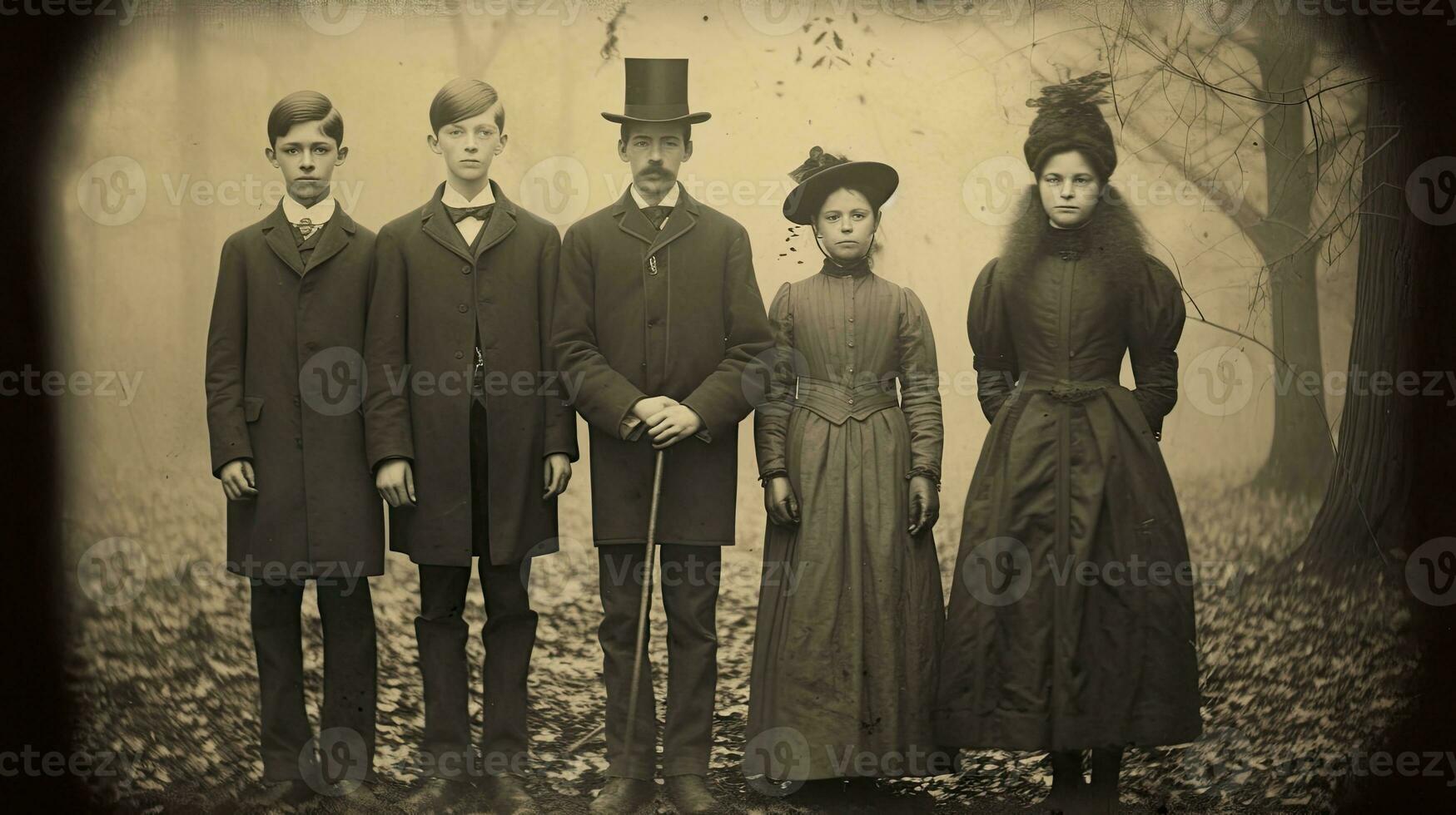 les enfants des gamins Halloween effrayant ancien la photographie masques 19e siècle horreur costumes fête photo