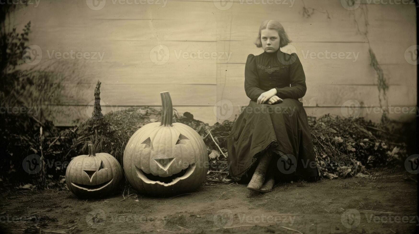 les enfants des gamins Halloween effrayant ancien la photographie masques 19e siècle horreur costumes fête photo