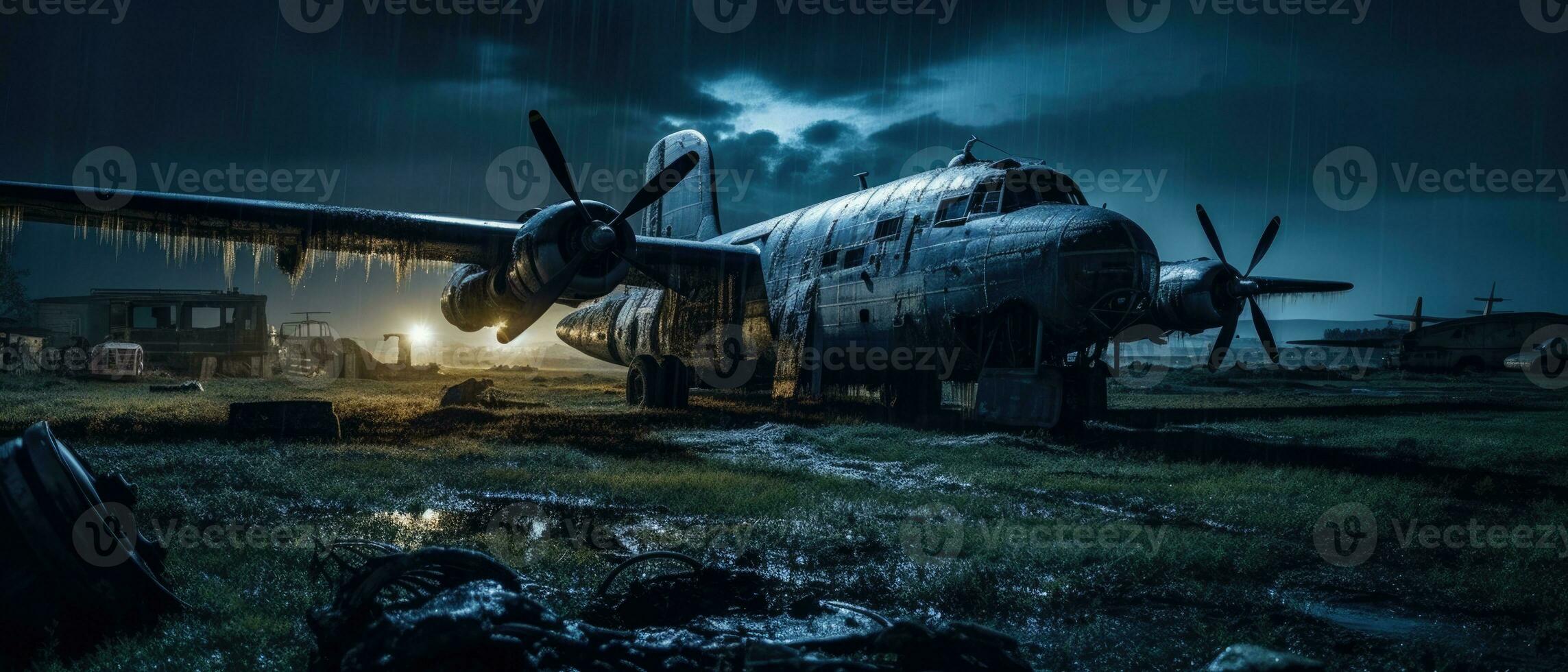 gros guerre avion militaire Publier apocalypse paysage guerre Jeu fond d'écran photo art illustration rouille