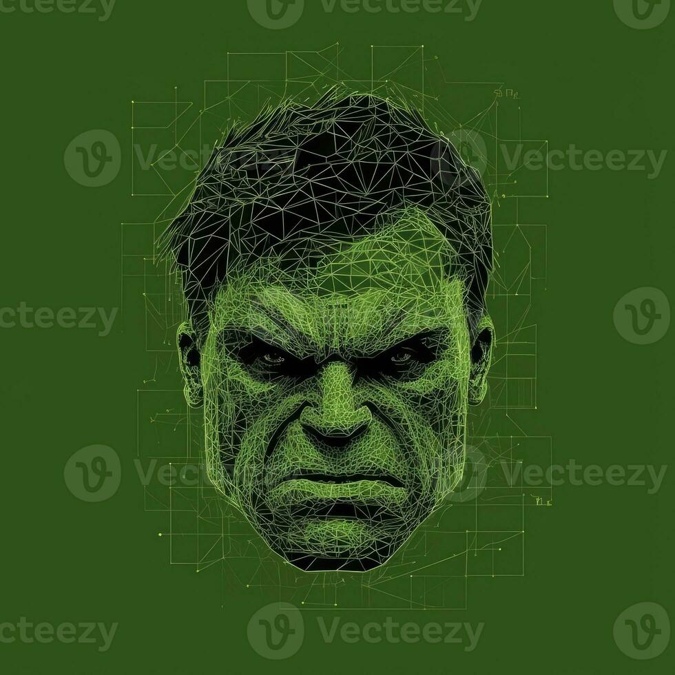 le fer homme masque portrait logo tatouage affiche pixel art illustration voxel graphique photo