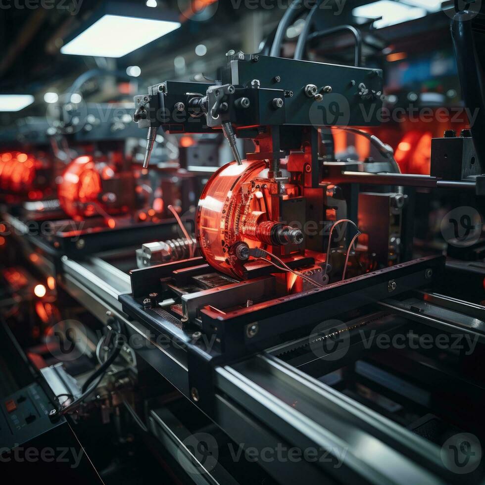 l'Internet câble centre routeur usine espace de travail machine robot production mécanicien convoyeur photo