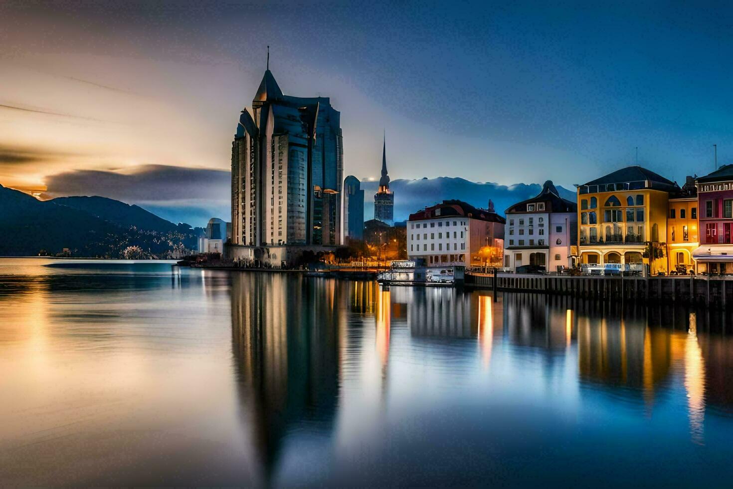 le ville de zurich, Suisse. généré par ai photo