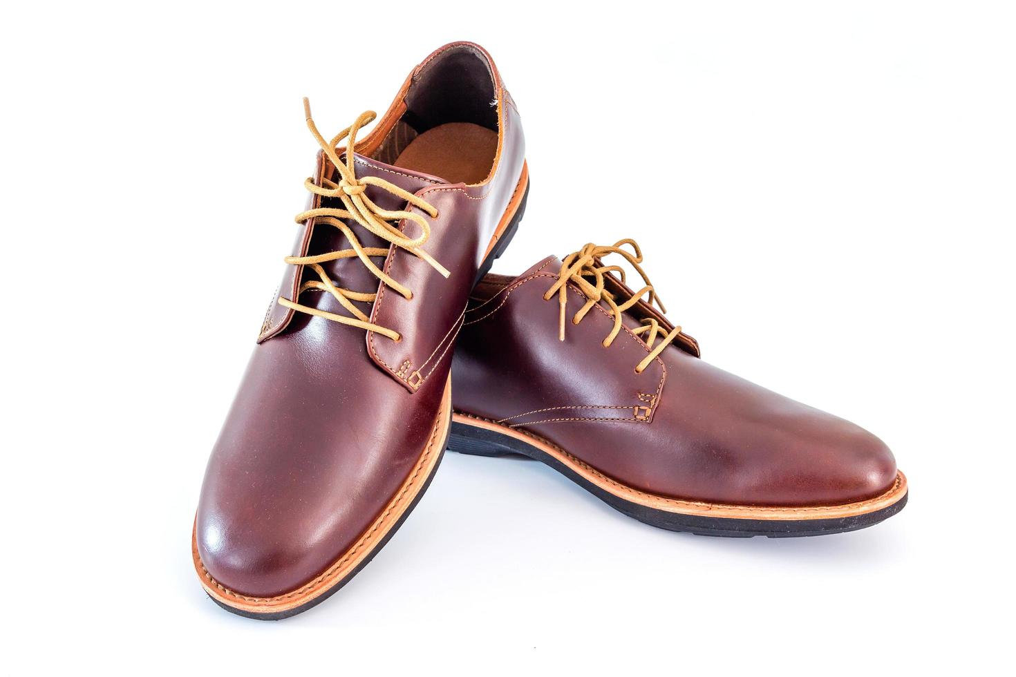 chaussures en cuir marron classiques pour hommes i photo