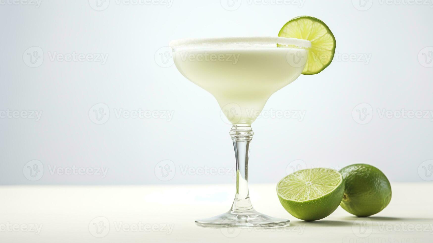 photo de une Margarita isolé sur plat blanc Contexte. génératif ai
