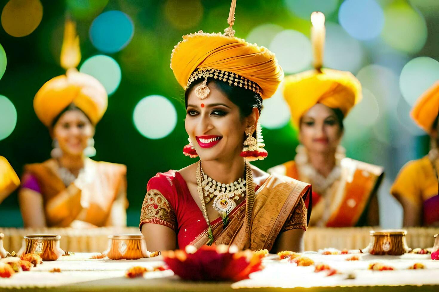 Indien mariage la photographie dans Bangalore. généré par ai photo