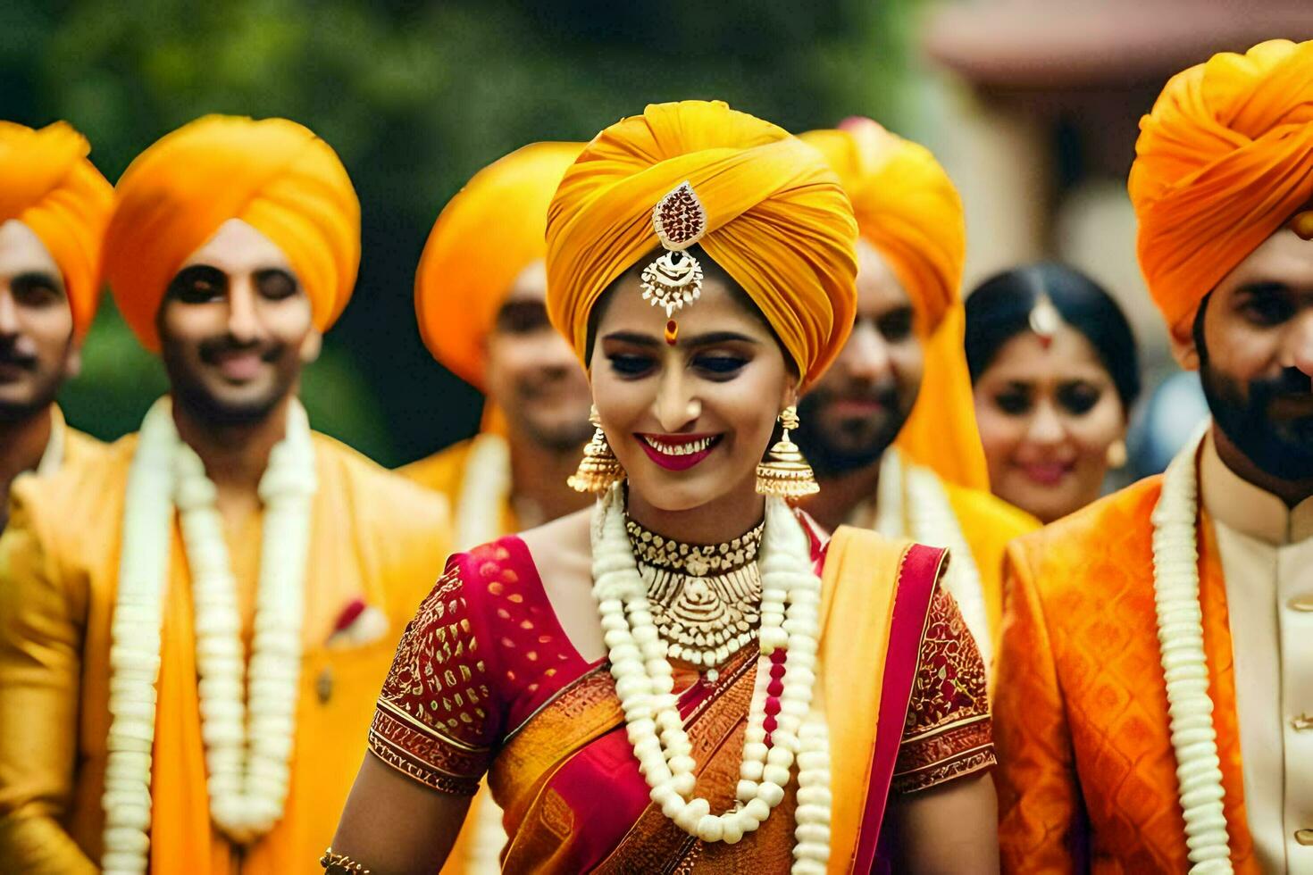 Indien mariage dans Bangalore. généré par ai photo