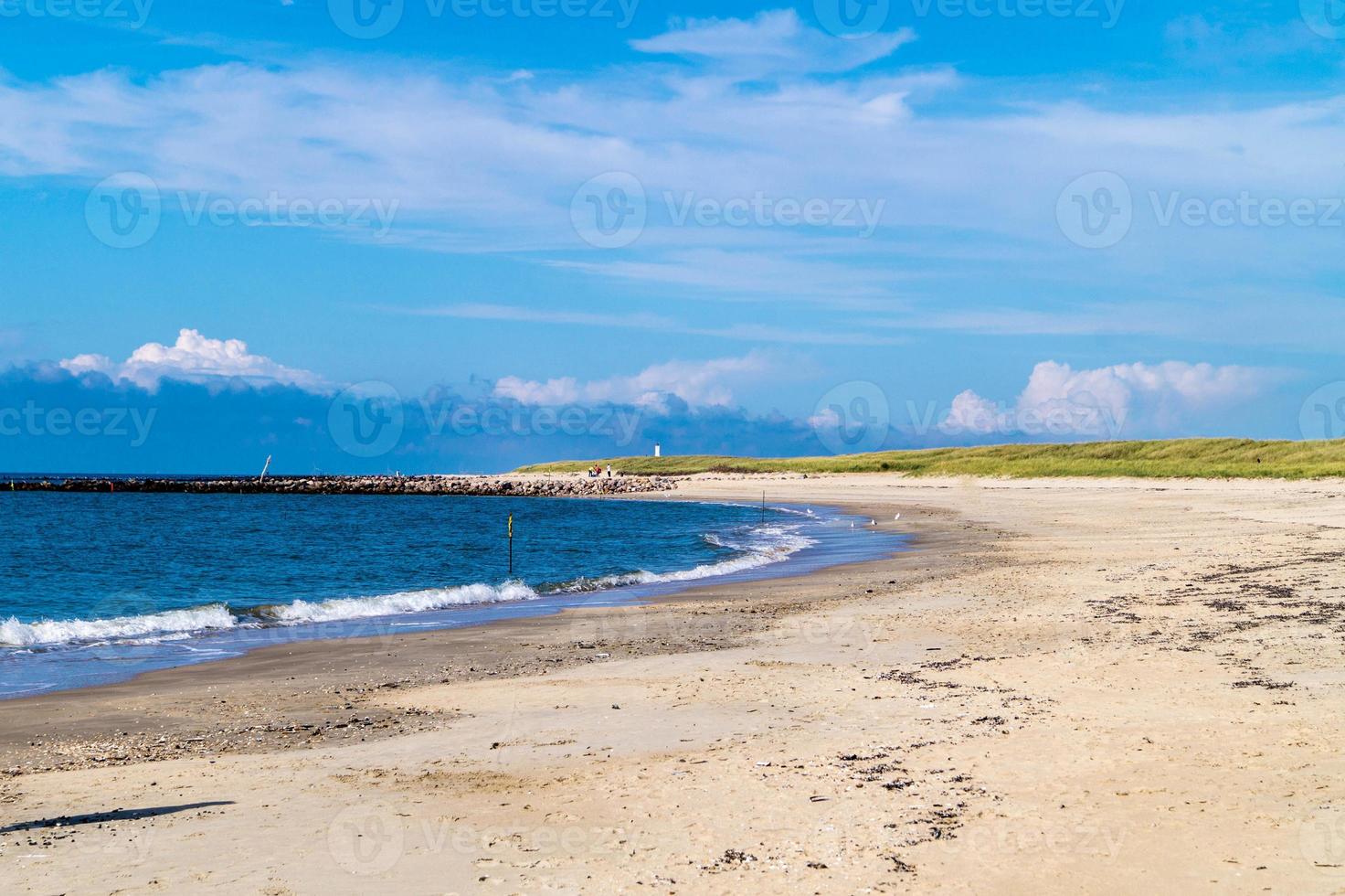 à la plage de blavand ho danemark photo