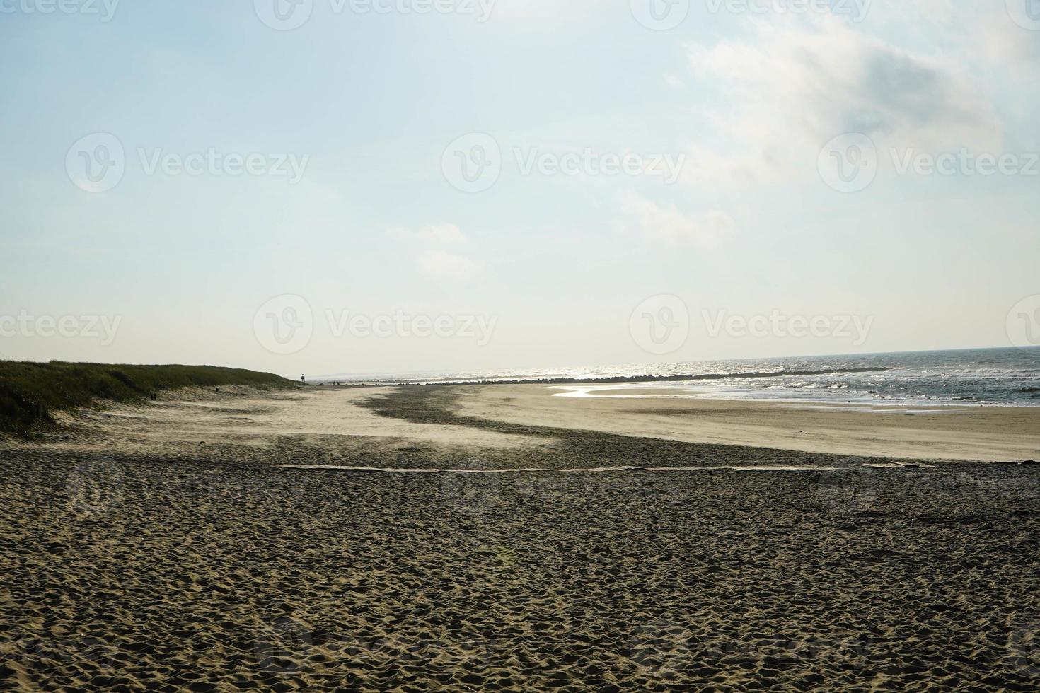 à la plage de blavand ho danemark photo