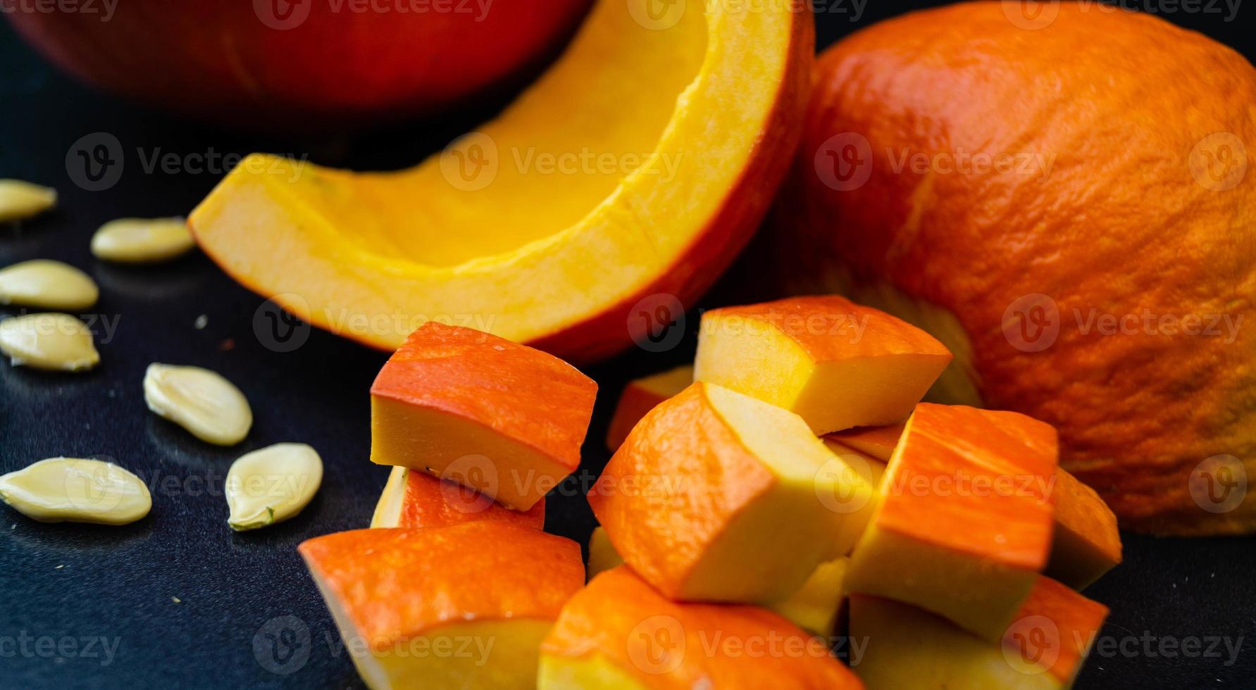 citrouilles sur un marché de producteurs photo